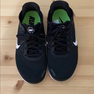 Nike Free Black Running Tennis Shoes Size 7